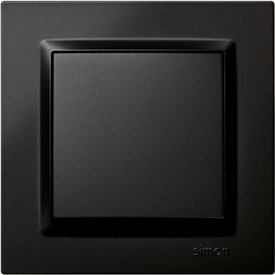 Simon - F1090150038 - Interruptor de Pared - Negro Simon - F1090150038 - Interruptor de Pared - Negro