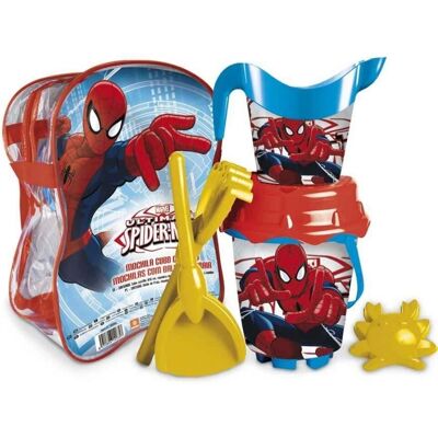 Conjunto de brinquedos de praia Marvel Spiderman - 7 peças - Conjunto de praia Conjunto de brinquedos de praia Marvel Spiderman - 7 peças - Conjunto de praia