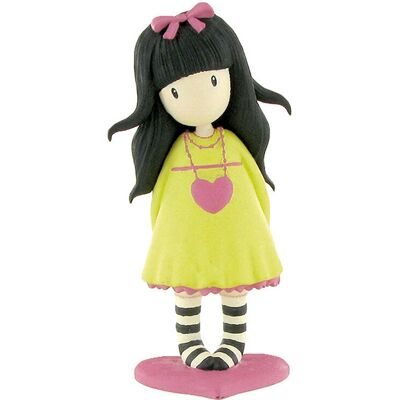 Figurine Gorjuss Fille Cœur Jaune - 6-7cm - Jouet - Publicité Figurine Gorjuss Fille Cœur Jaune - 6-7cm - Jouet - Publicité
