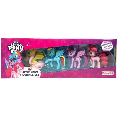 Comansi My Little Pony - Conjunto de 4 Figuras na Caixa - Figuras Comansi My Little Pony - Conjunto de 4 Figuras na Caixa - Figuras
