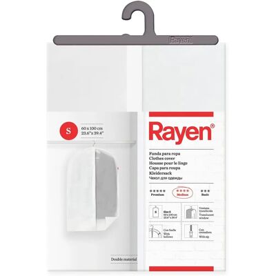 Rayen Sac à vêtements 60x100cm - Durable, Lavande S Rayen Sac à vêtements 60x100cm - Durable, Lavande S