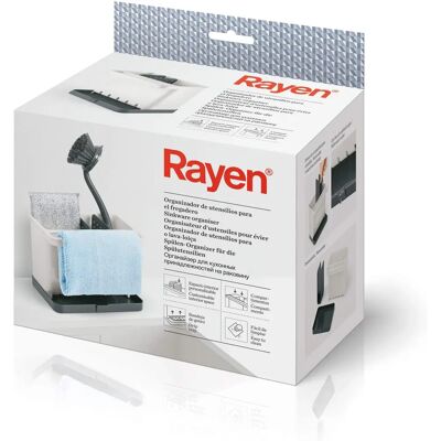 Rayen Basic Kitchen Sink Organizer - Gray and Clear - 17x13.3x11.5cm Rayen Basic Kitchen Sink Organizer - Gray and Clear - 17x13.3x11.5cm