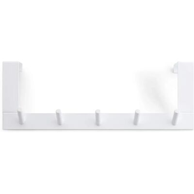 RAYEN White Over-the-Door Hook Rack - Space-Saving Multifunctional Storage RAYEN White Over-the-Door Hook Rack - Space-Saving Multifunctional Storage