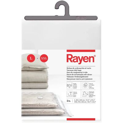 Rayen Sacos a vácuo - Pack 2 - Economize Espaço e Proteja Rayen Sacos a vácuo - Pack 2 - Economize Espaço e Proteja