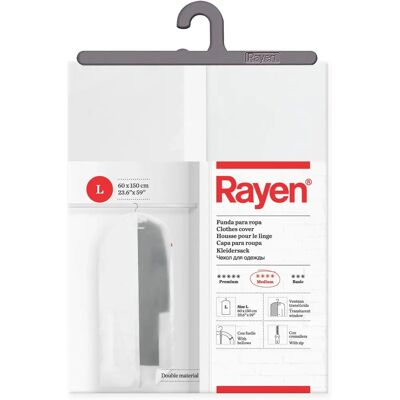 Rayen Capa de roupa a riscas branca e preta - Capa de roupa Rayen Capa de roupa a riscas branca e preta - Capa de roupa
