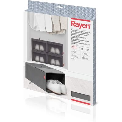 Rayen Stapelbare Schoenendozen - 2 stuks - Premiumkwaliteit Rayen Stapelbare Schoenendozen - 2 stuks - Premiumkwaliteit