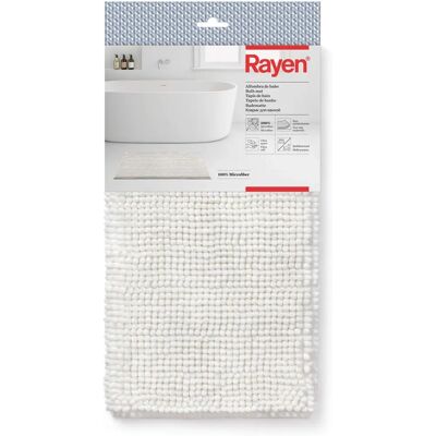 Rayen Bathroom Mat RA632501 - Non-slip, Microfiber, 80x50cm Rayen Bathroom Mat RA632501 - Non-slip, Microfiber, 80x50cm