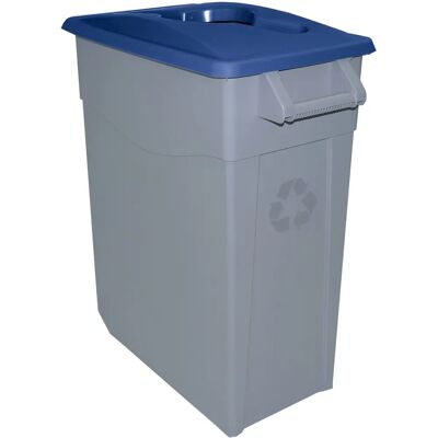 Conteneur de Recyclage Denox 65L Bleu - Solide, Roues, Fermeture Sécurisée - Publicité Conteneur de Recyclage Denox 65L Bleu - Solide, Roues, Fermeture Sécurisée - Publicité