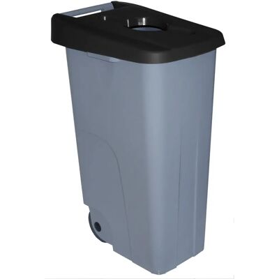 Contenedor de basura Denox 110L - Negro para Reciclaje Contenedor de basura Denox 110L - Negro para Reciclaje