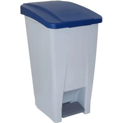 BigBuy Oficina Cubo de pedal gris azul 60 L - Basurero BigBuy Oficina Cubo de pedal gris azul 60 L - Basurero