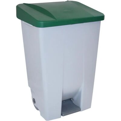 Contenedor de Basura Verde 80L con Pedal y Ruedas Denox Contenedor de Basura Verde 80L con Pedal y Ruedas Denox
