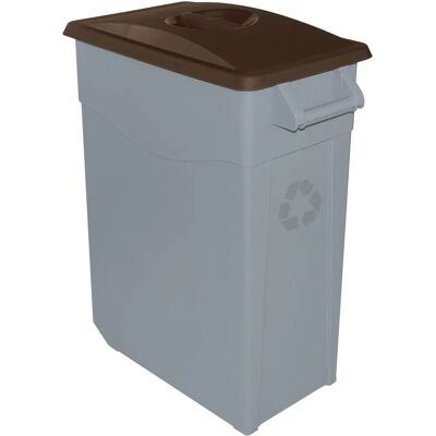 Denox Modelo - Contenedor de basura reciclaje - 65/85/110L - Marrón Denox Modelo - Contenedor de basura reciclaje - 65/85/110L - Marrón