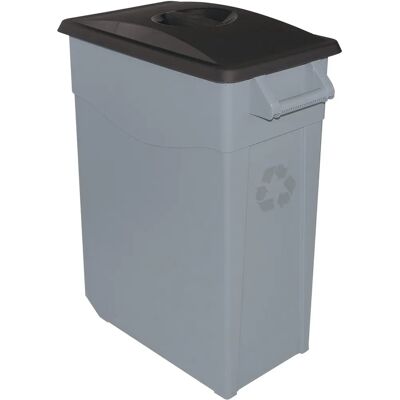 Conteneur de recyclage Denox 65-110L - Noir - Publicité Conteneur de recyclage Denox 65-110L - Noir - Publicité