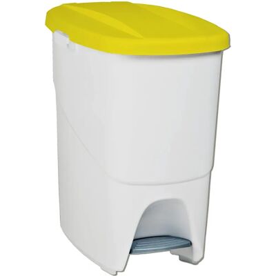 BigBuy Bureau Poubelle à pédale Jaune - Rectangulaire 25 L - Publicité BigBuy Bureau Poubelle à pédale Jaune - Rectangulaire 25 L - Publicité