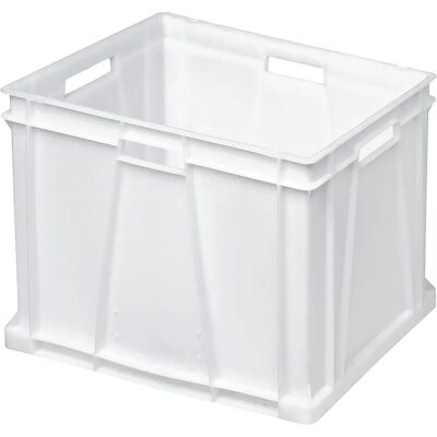 DENOX NE 6442 Boîte de stockage industrielle - 90L, Blanche, Empilable - Publicité DENOX NE 6442 Boîte de stockage industrielle - 90L, Blanche, Empilable - Publicité