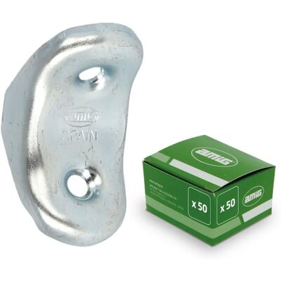 Ángulo de Refuerzo Zincado 75mm - Soporte en L Ángulo de Refuerzo Zincado 75mm - Soporte en L
