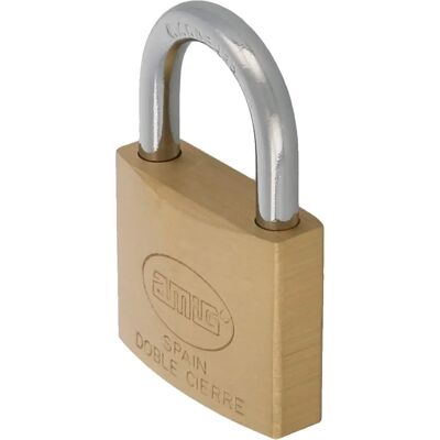 AMIG Model.2 Dubbellooptuig in messing - Hangslot AMIG Model.2 Dubbellooptuig in messing - Hangslot