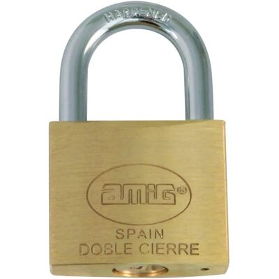 Serratura AMIG 32mm - Chiusura doppia, arco lungo, 2 chiavi Serratura AMIG 32mm - Chiusura doppia, arco lungo, 2 chiavi