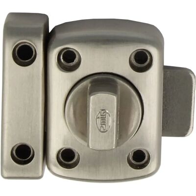 Amig Fechadura de Porta de Aço - 42x30mm - Acabamento níquel escovado - Pequena Amig Fechadura de Porta de Aço - 42x30mm - Acabamento níquel escovado - Pequena