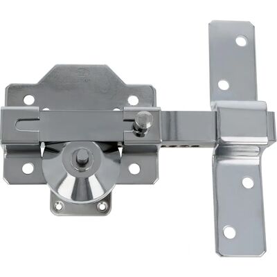 AMIG Round Cylinder Door Lock - Security Chrome 88x153mm AMIG Round Cylinder Door Lock - Security Chrome 88x153mm