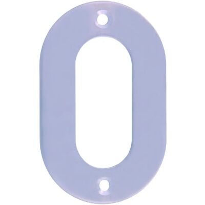 Segnaletica porta in acciaio inox AMIG - 0,2x10x6 cm - Numero 0 Segnaletica porta in acciaio inox AMIG - 0,2x10x6 cm - Numero 0