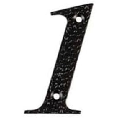 AMIG Numéro de Maison 1 - Noir Mat - 100x65mm - Numéro de Maison - Publicité AMIG Numéro de Maison 1 - Noir Mat - 100x65mm - Numéro de Maison - Publicité