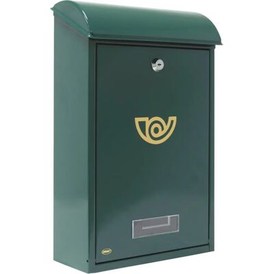 AMIG Modèle 10428 Boîte aux lettres en acier vert résistante aux intempéries - Publicité AMIG Modèle 10428 Boîte aux lettres en acier vert résistante aux intempéries - Publicité