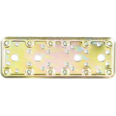 AMIG Placa de Fixação - Aço Bichromatado - 185x65mm - Fixing Plate AMIG Placa de Fixação - Aço Bichromatado - 185x65mm - Fixing Plate