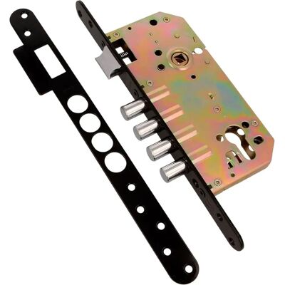 Zamek AMIG Model 101 ze stali - Obracana rączka - Do drzwi drewnianych Zamek AMIG Model 101 ze stali - Obracana rączka - Do drzwi drewnianych
