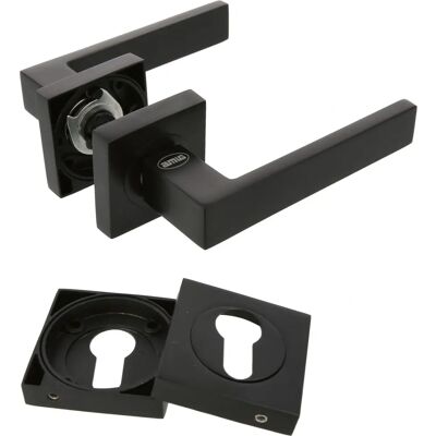 AMIG - Ensemble de Poignées de Porte - Design Moderne - Finition Noire - Publicité AMIG - Ensemble de Poignées de Porte - Design Moderne - Finition Noire - Publicité