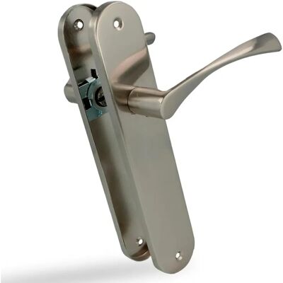 AMIG Modell 24022 - Ergonomischer Nickel gebürstet Türgriff AMIG Modell 24022 - Ergonomischer Nickel gebürstet Türgriff