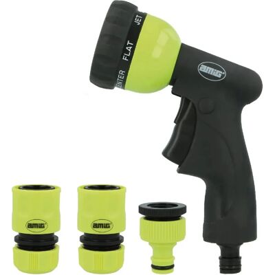 Amig - r36kit - Vert - 7 Fonctions - Kit de pulvérisation pour tuyau d'arrosage - Publicité Amig - r36kit - Vert - 7 Fonctions - Kit de pulvérisation pour tuyau d'arrosage - Publicité