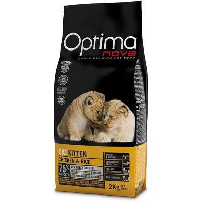 Optima Nova Kitten - Karmy dla Kociąt Kurczak i Ryż 2kg Optima Nova Kitten - Karmy dla Kociąt Kurczak i Ryż 2kg