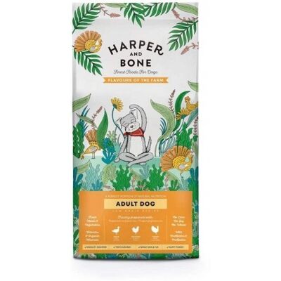 Harper & Bone Vuxen Hundmat Medium Large 18kg - Torrfoder Harper & Bone Vuxen Hundmat Medium Large 18kg - Torrfoder