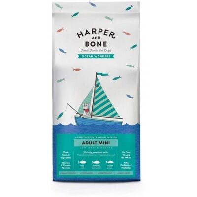 Harper and Bone Ocean Wonders Hundfoder - Liten - 2KG Harper and Bone Ocean Wonders Hundfoder - Liten - 2KG