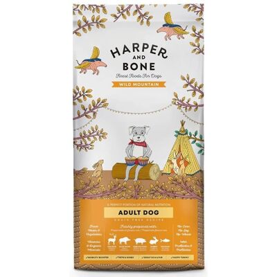 Harper and Bone Vuxen Hund Vildmark - 2KG Harper and Bone Vuxen Hund Vildmark - 2KG