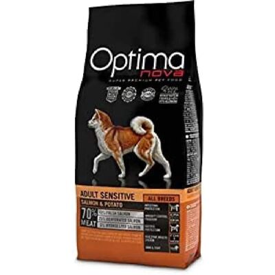 Nourriture pour chiens sensible au saumon et aux pommes de terre - 2 Kg - Publicité Nourriture pour chiens sensible au saumon et aux pommes de terre - 2 Kg - Publicité