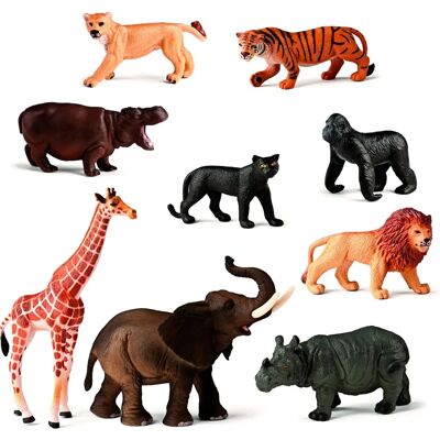 Figurines d'animaux de la jungle Miniland 9 unités - Figurines d'animaux Figurines d'animaux de la jungle Miniland 9 unités - Figurines d'animaux