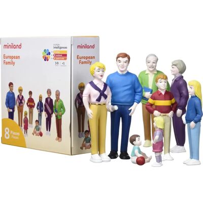 Figuras Familiares Miniland - Multicolor - 8 Unidades - Brinquedo Educativo Figuras Familiares Miniland - Multicolor - 8 Unidades - Brinquedo Educativo