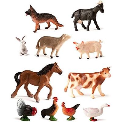 Figures Animaux de Ferme Miniland - 11 Unités Figures Animaux de Ferme Miniland - 11 Unités