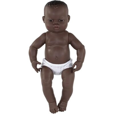 Poupée Nouveau-né Africaine Miniland - Bébé en Vinyle Poupée Nouveau-né Africaine Miniland - Bébé en Vinyle