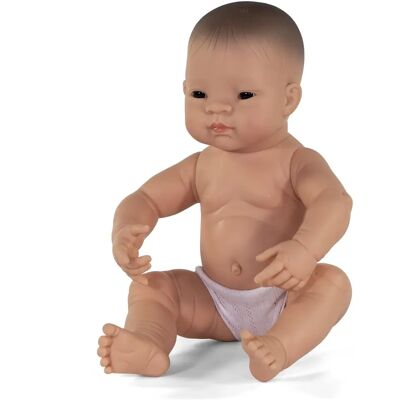Bambola Miniland - Neonata, 40cm, Realistica, Articolata, Lavabile Bambola Miniland - Neonata, 40cm, Realistica, Articolata, Lavabile