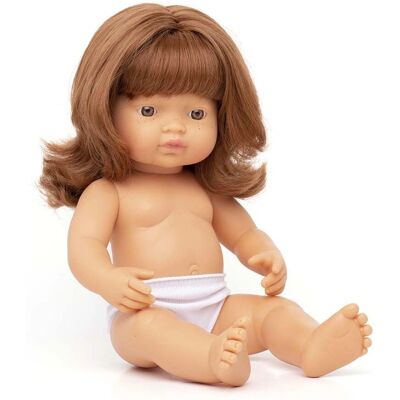 Miniland Caucasica Red Red 38 Cm Baby Doll - Baby Doll Miniland Caucasica Red Red 38 Cm Baby Doll - Baby Doll