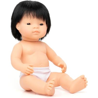 Miniland Asian Baby Doll - 38cm, Vinyl, Articulated Miniland Asian Baby Doll - 38cm, Vinyl, Articulated