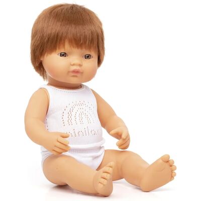 Miniland Niemowlę Laleczka Rude Włosy 38cm - Laleczka Miniland Niemowlę Laleczka Rude Włosy 38cm - Laleczka