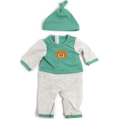 Pyjamas rayés verts Miniland 38 cm - Poupées - Publicité Pyjamas rayés verts Miniland 38 cm - Poupées - Publicité