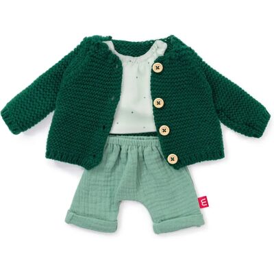 Ensemble de Vêtements pour Poupée Miniland Vert - 38cm Ensemble de Vêtements pour Poupée Miniland Vert - 38cm
