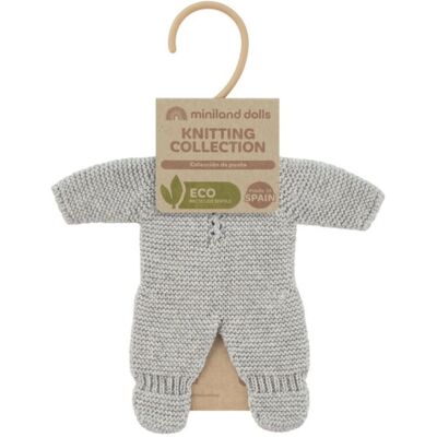 MINILAND Accessoire pour poupées Pyjama 21cm Gris - Accessoire pour poupées MINILAND Accessoire pour poupées Pyjama 21cm Gris - Accessoire pour poupées
