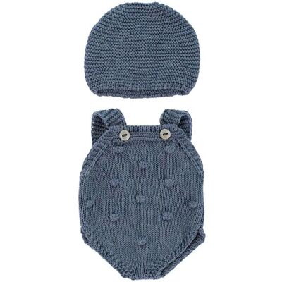 Ensemble en tricot Miniland 32 cm - Barboteuse & Bonnet Ensemble en tricot Miniland 32 cm - Barboteuse & Bonnet