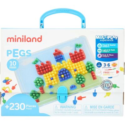 Miniland Edukacyjne Klamry 10mm Wielokolorowe - Manipulacyjne Zabawki Miniland Edukacyjne Klamry 10mm Wielokolorowe - Manipulacyjne Zabawki